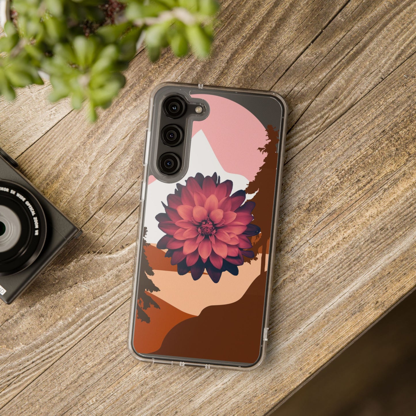 Floral Phone Case - Clear Protective Case with Flower Design