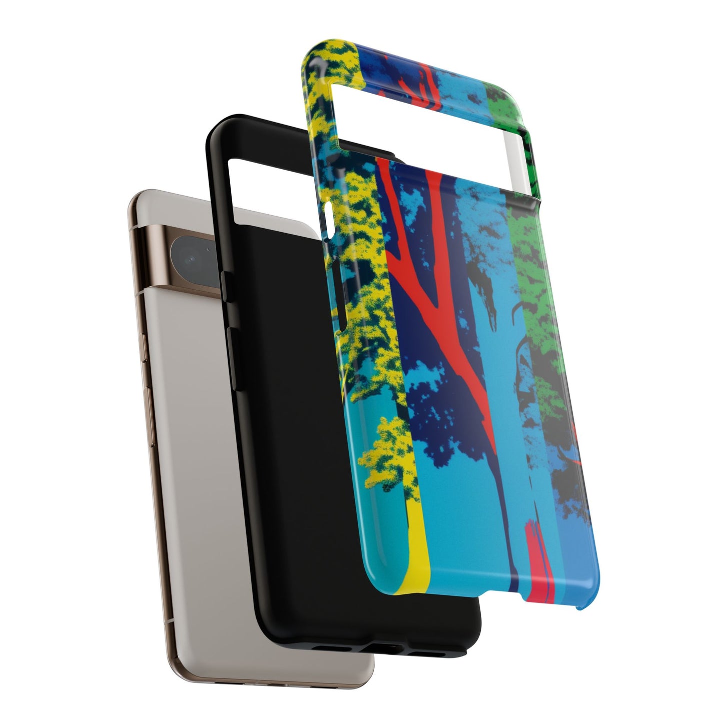 Phone Case - Colorful Forest Design Tough Case
