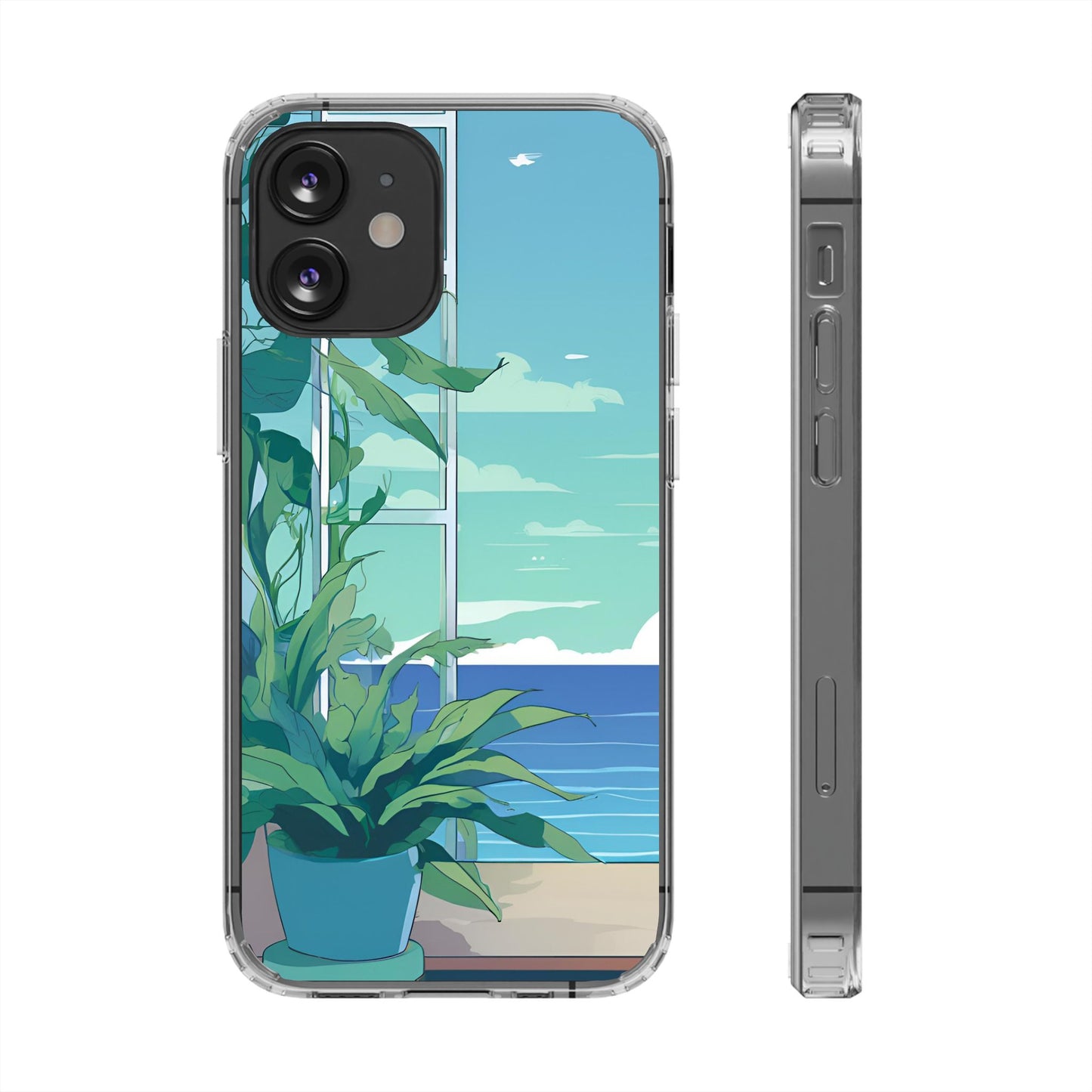 Tropical Ocean Clear Phone Case - Perfect Gift for Nature Lovers