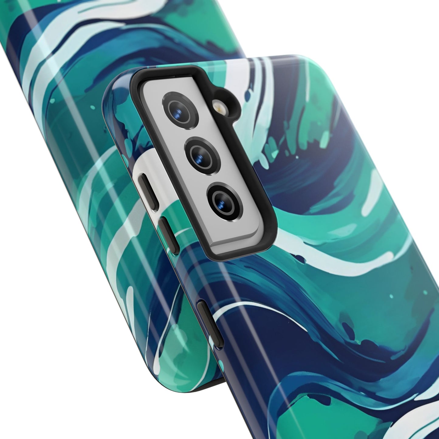 Ocean Wave Tough Phone Case - Durable Protection