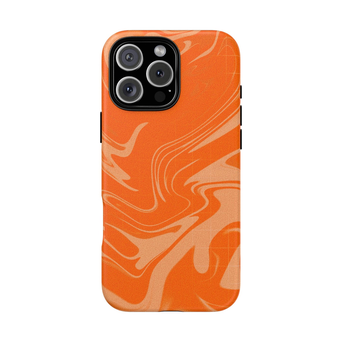 Stylish Orange Marble Phone Case - Tough Cases for Trendy Protection