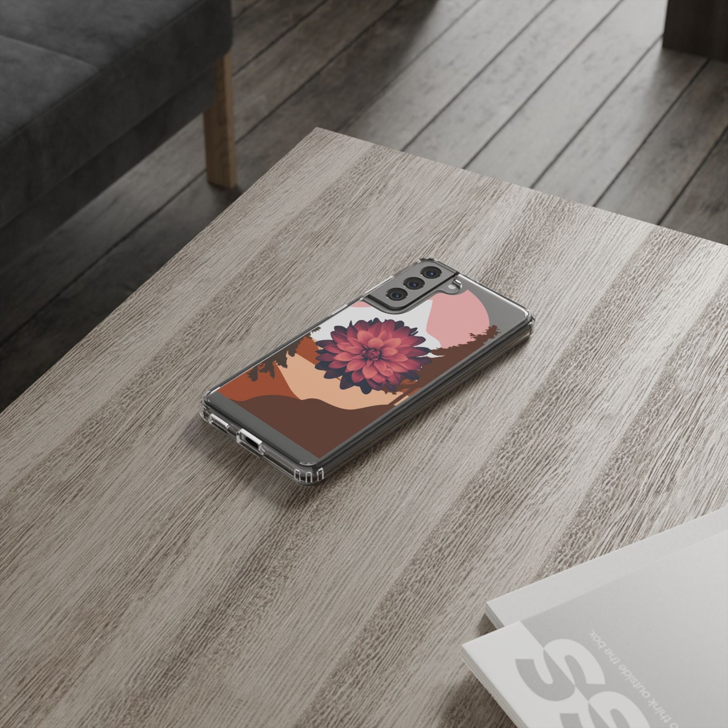 Floral Phone Case - Clear Protective Case with Flower Design