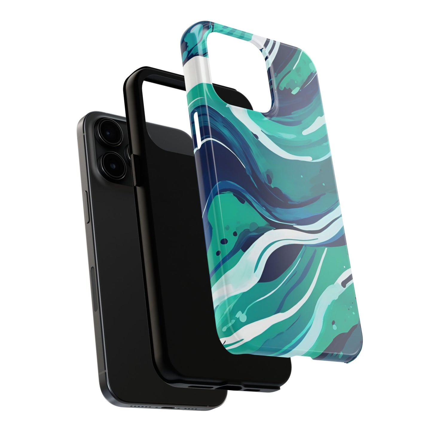 Ocean Wave Tough Phone Case - Durable Protection