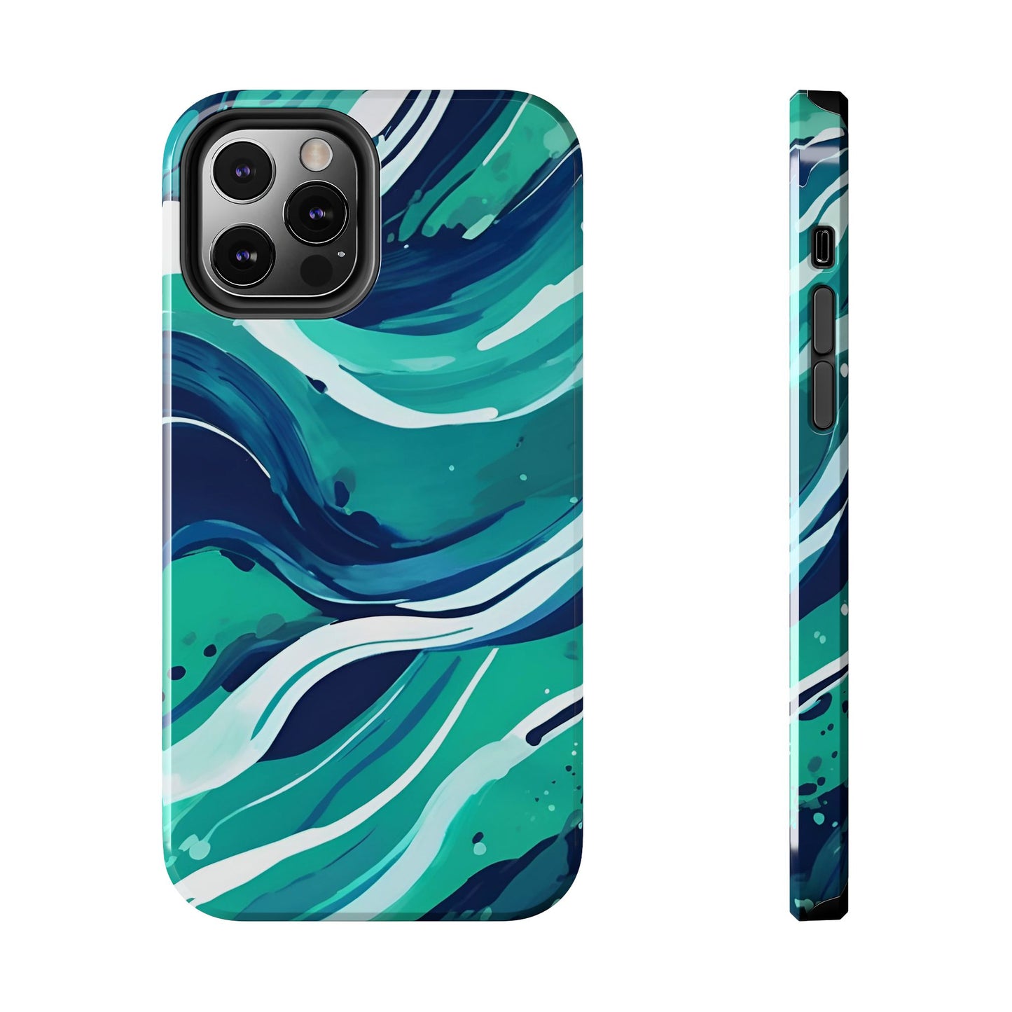 Ocean Wave Tough Phone Case - Durable Protection