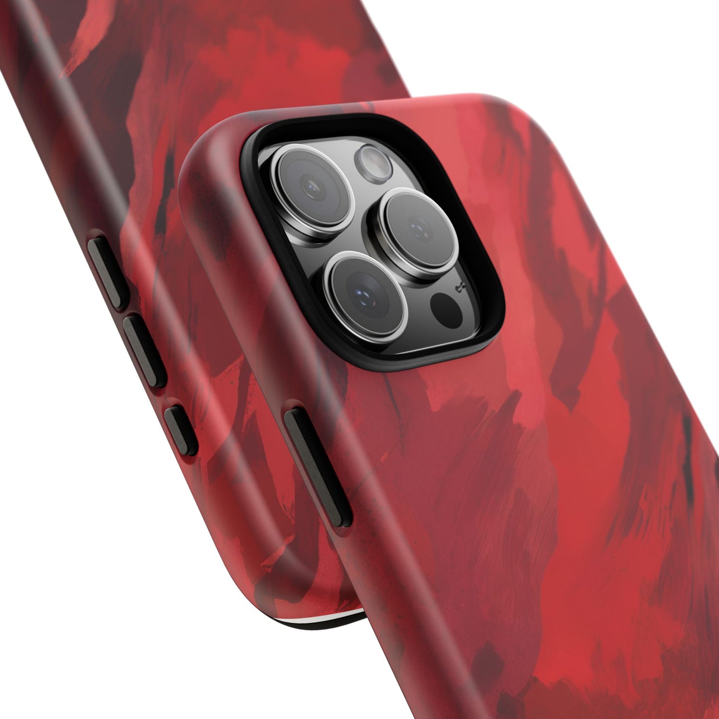 Bold Red Abstract Phone Case - Stylish Protection for Your Phone