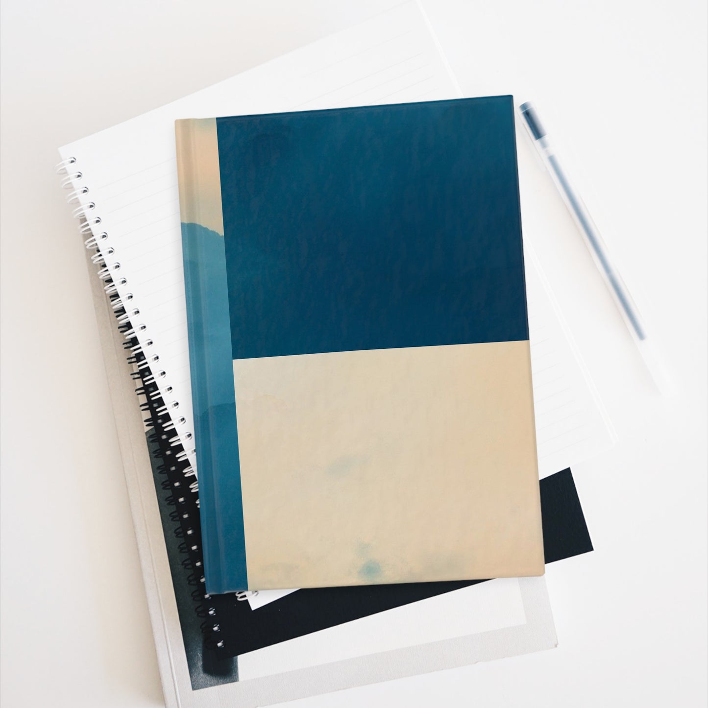 Artistic Blue Journal - Blank Pages for Creative Inspiration