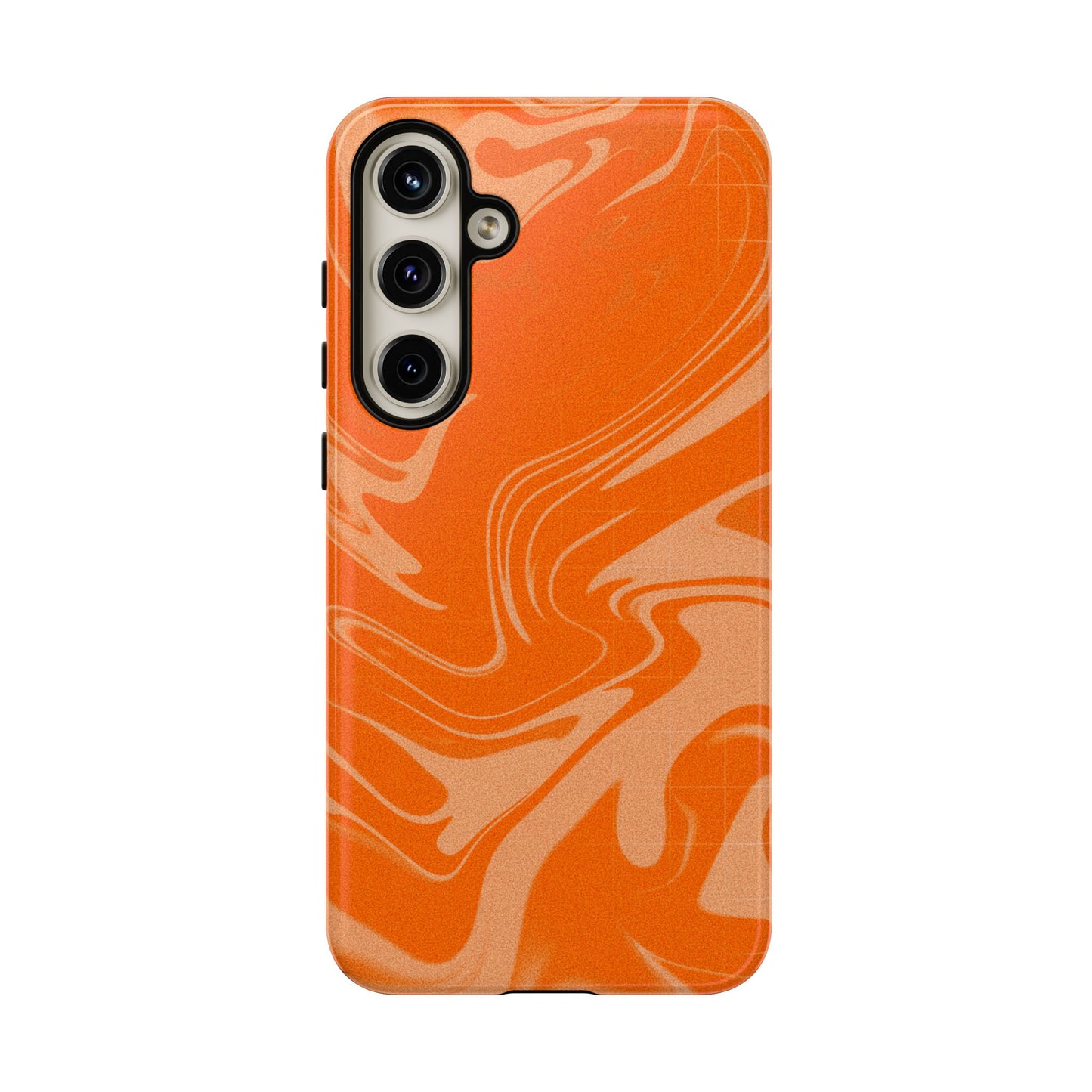 Stylish Orange Marble Phone Case - Tough Cases for Trendy Protection