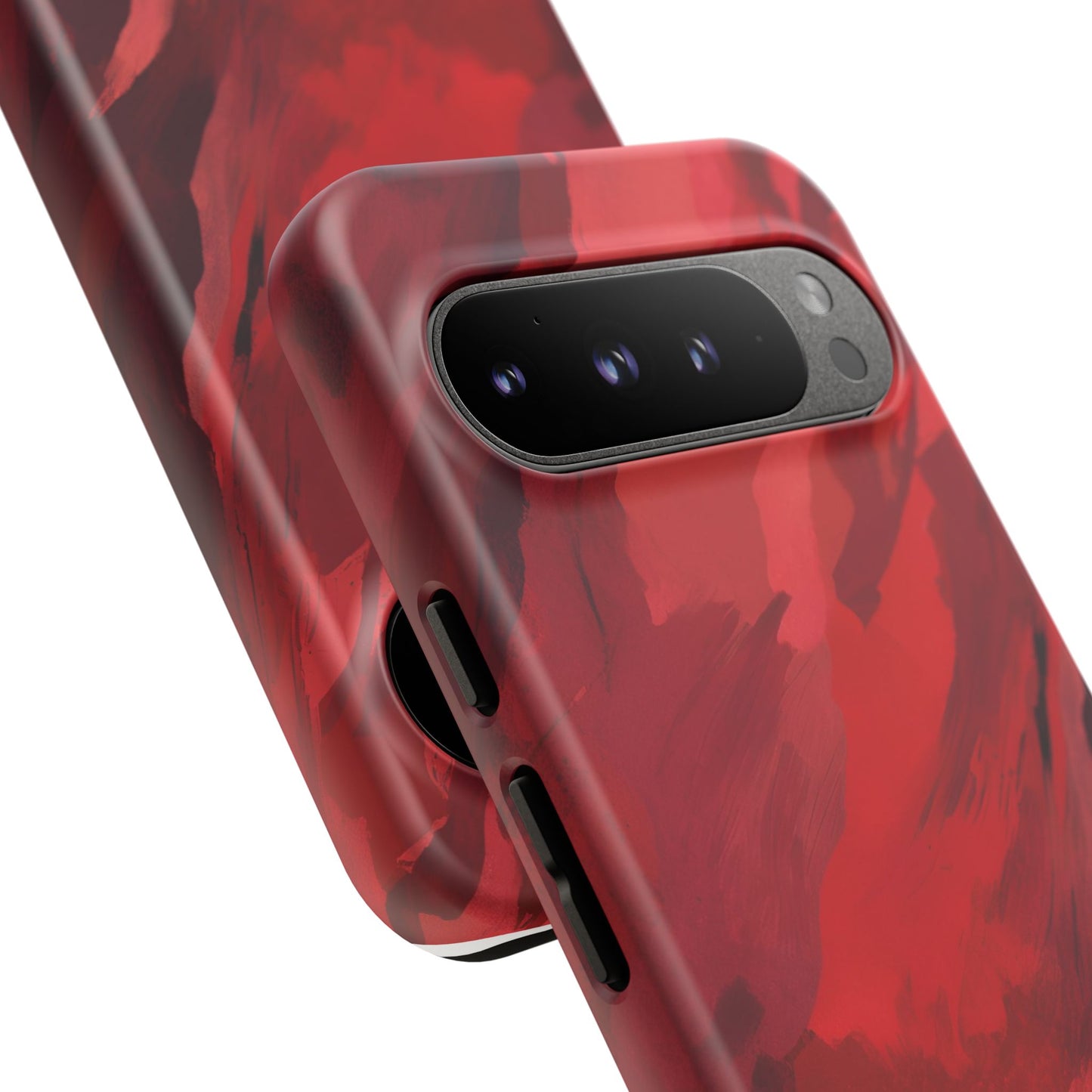 Bold Red Abstract Phone Case - Stylish Protection for Your Phone