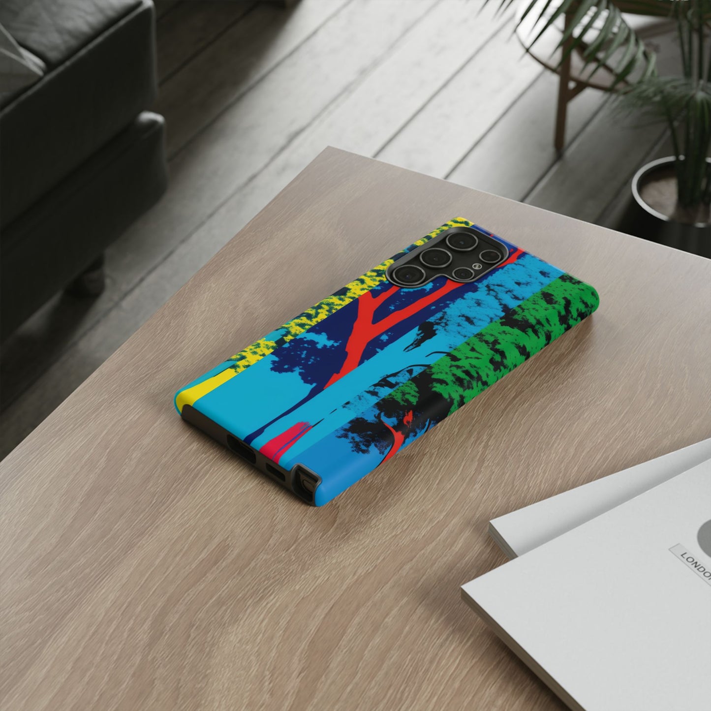 Phone Case - Colorful Forest Design Tough Case