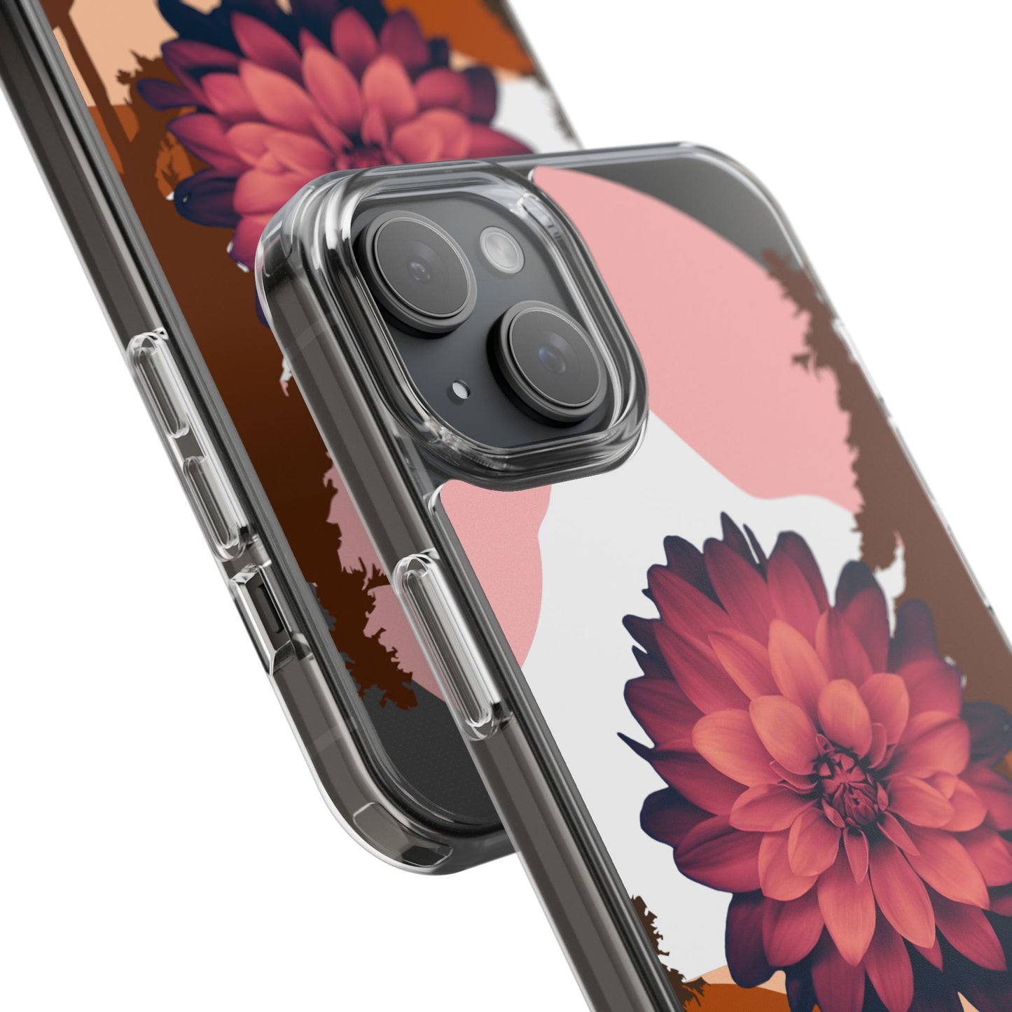 Floral Phone Case - Clear Protective Case with Flower Design