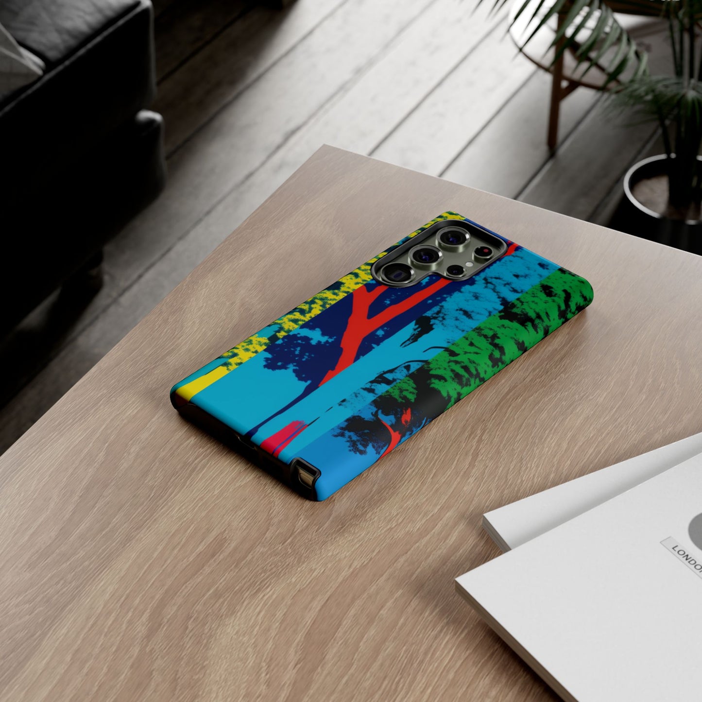 Phone Case - Colorful Forest Design Tough Case