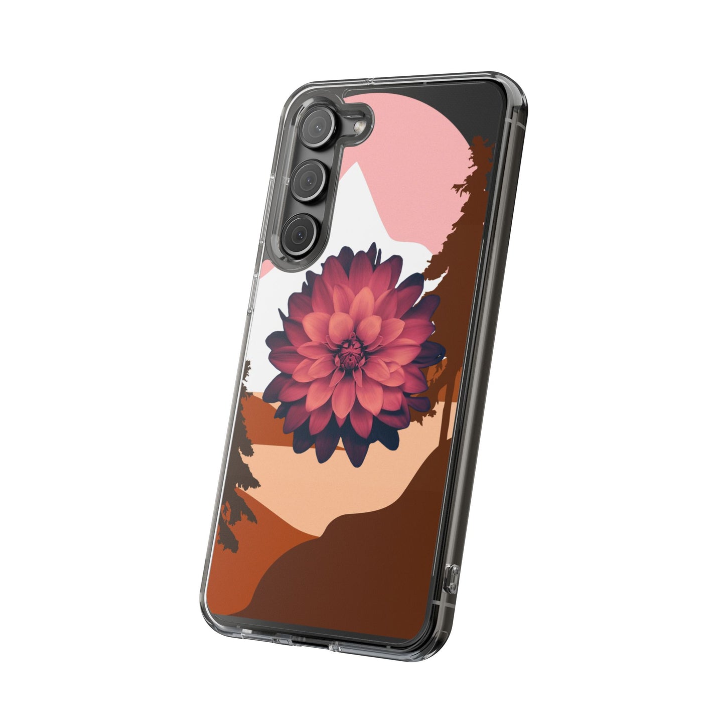 Floral Phone Case - Clear Protective Case with Flower Design