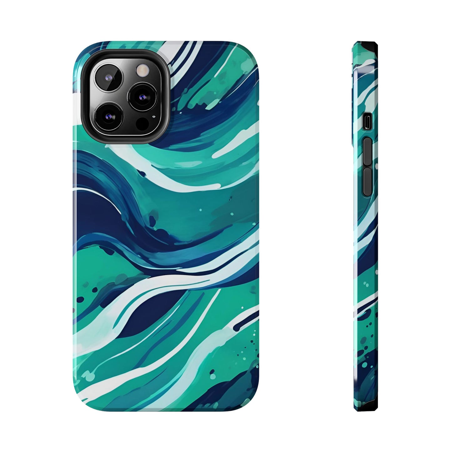 Ocean Wave Tough Phone Case - Durable Protection
