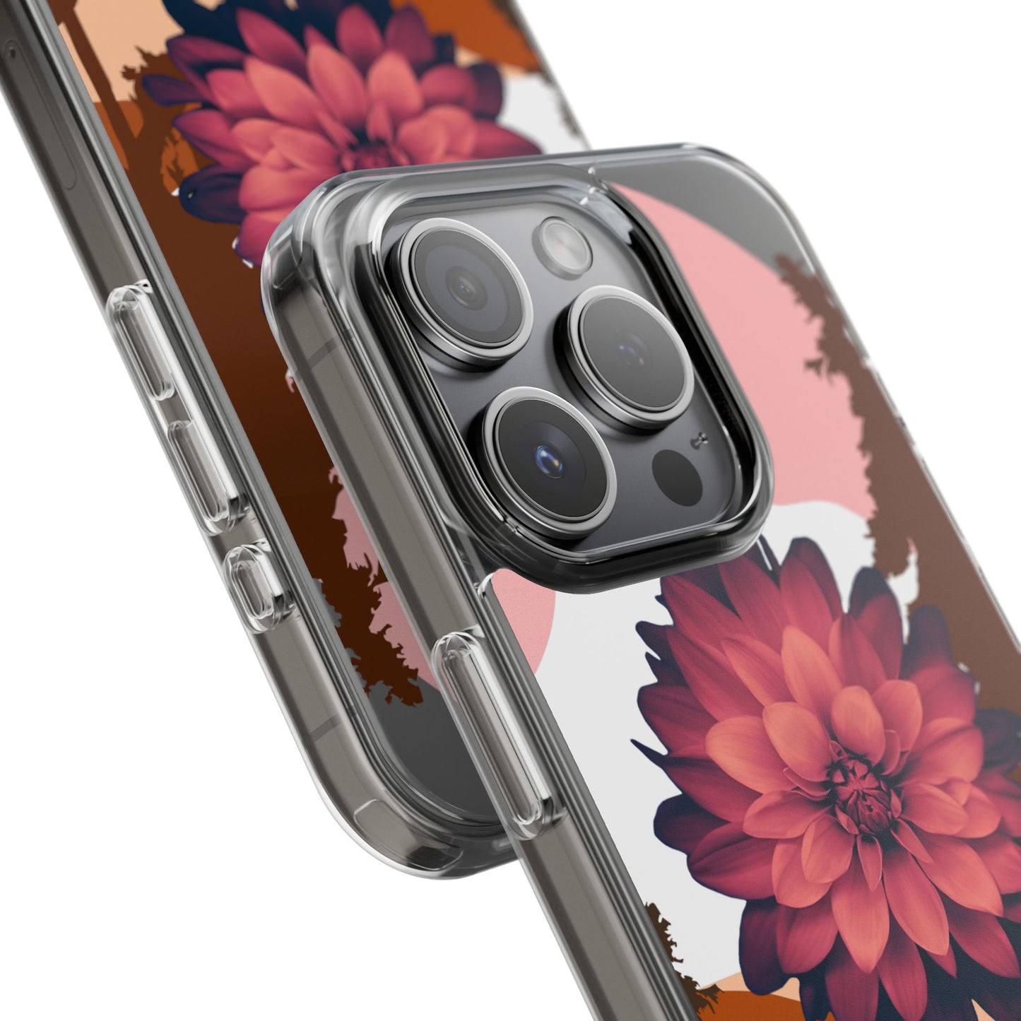 Floral Phone Case - Clear Protective Case with Flower Design