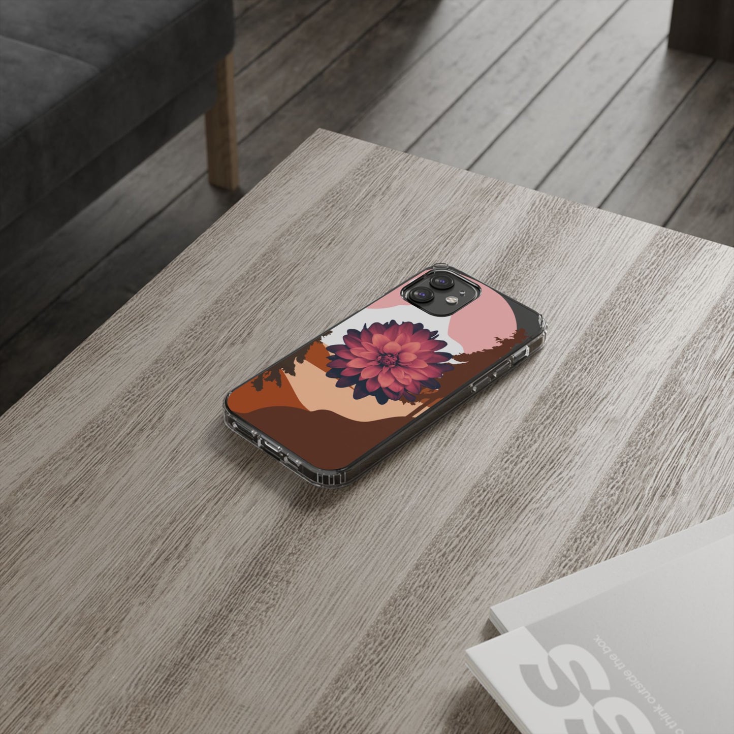 Floral Phone Case - Clear Protective Case with Flower Design