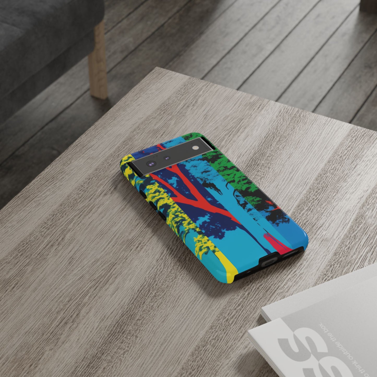 Phone Case - Colorful Forest Design Tough Case