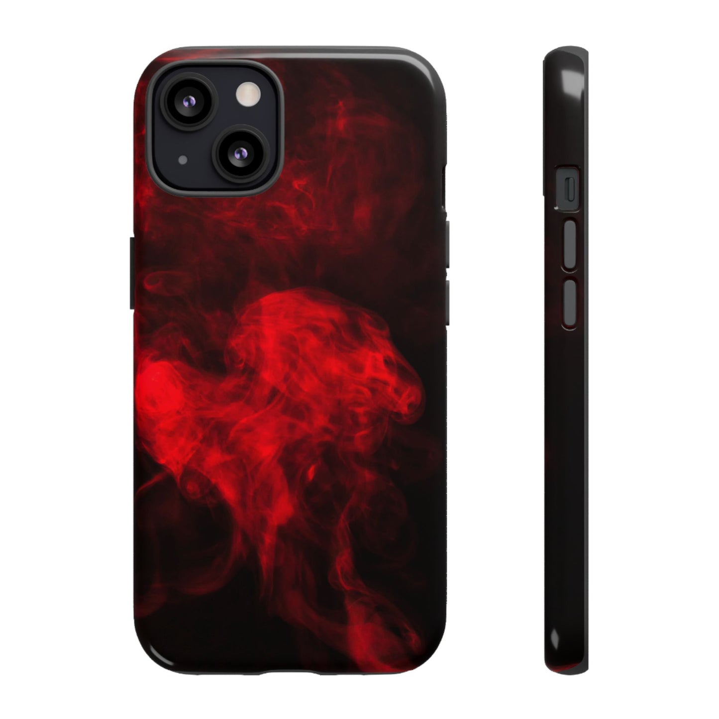 Bold Red Smoke Phone Case – Tough Cases for Protection and Style