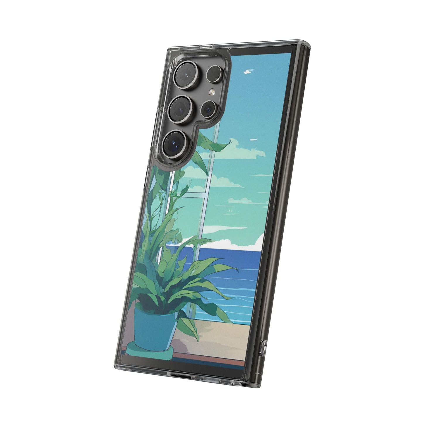 Tropical Ocean Clear Phone Case - Perfect Gift for Nature Lovers
