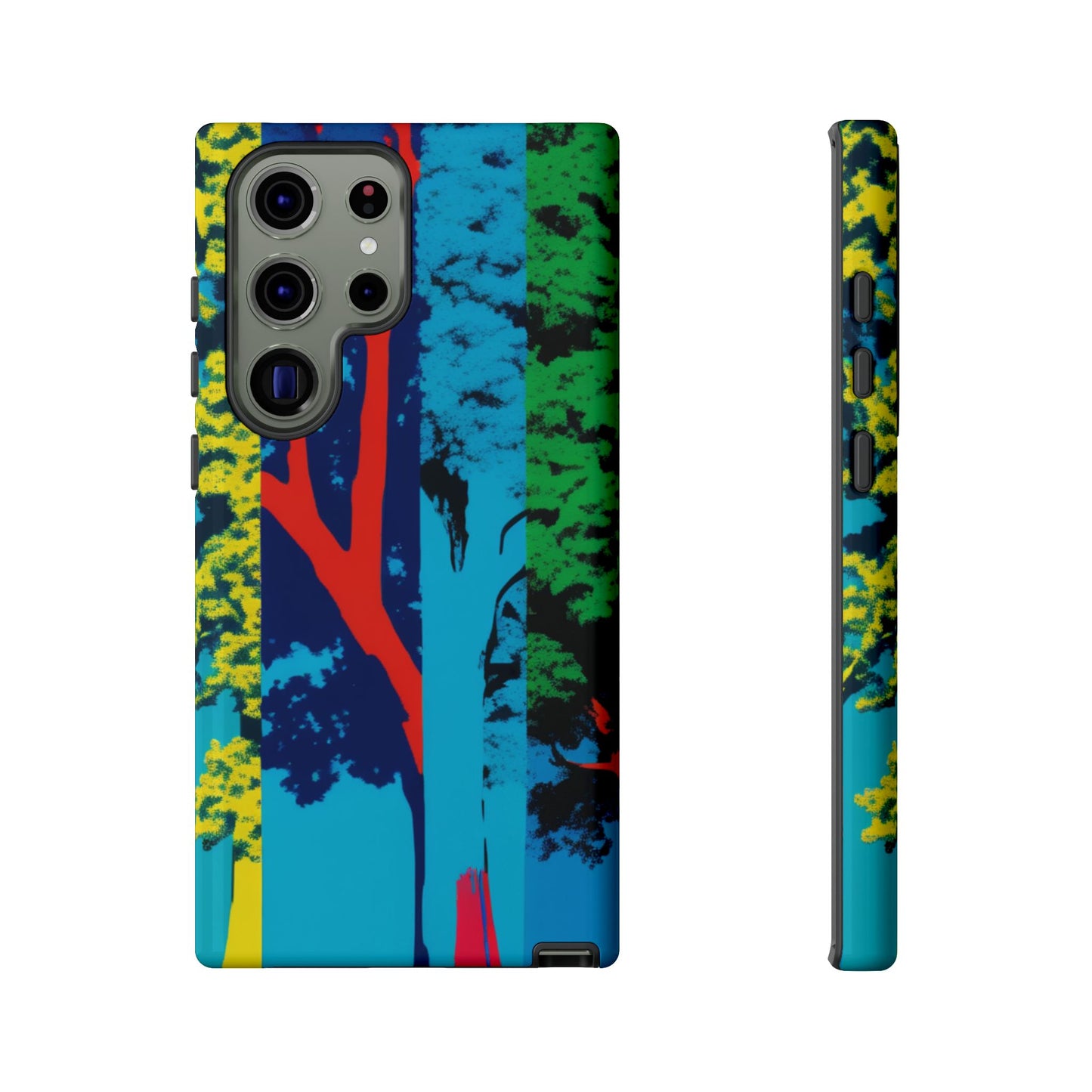 Phone Case - Colorful Forest Design Tough Case