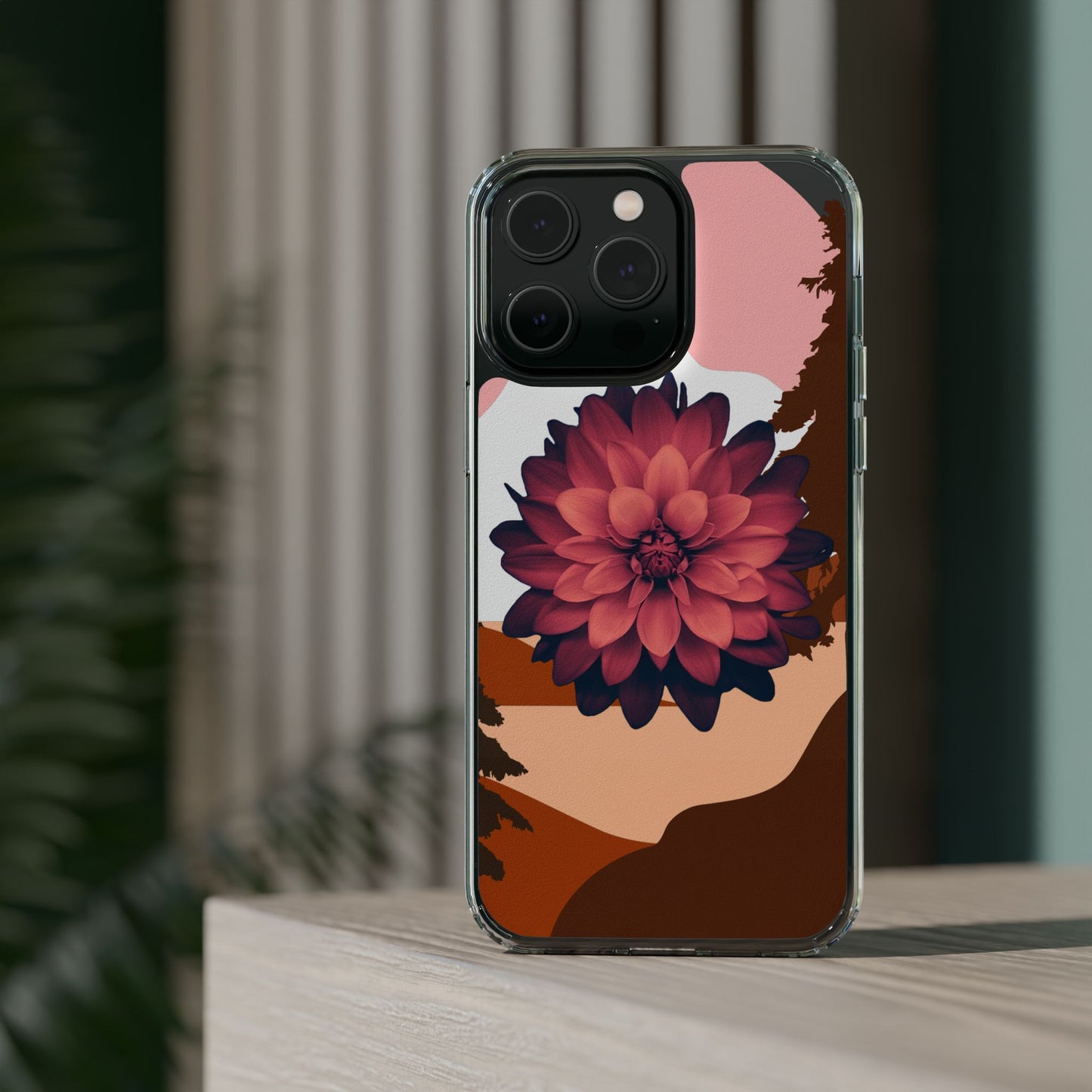 Floral Phone Case - Clear Protective Case with Flower Design