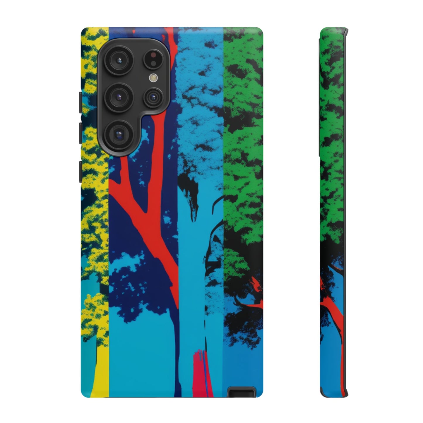 Phone Case - Colorful Forest Design Tough Case