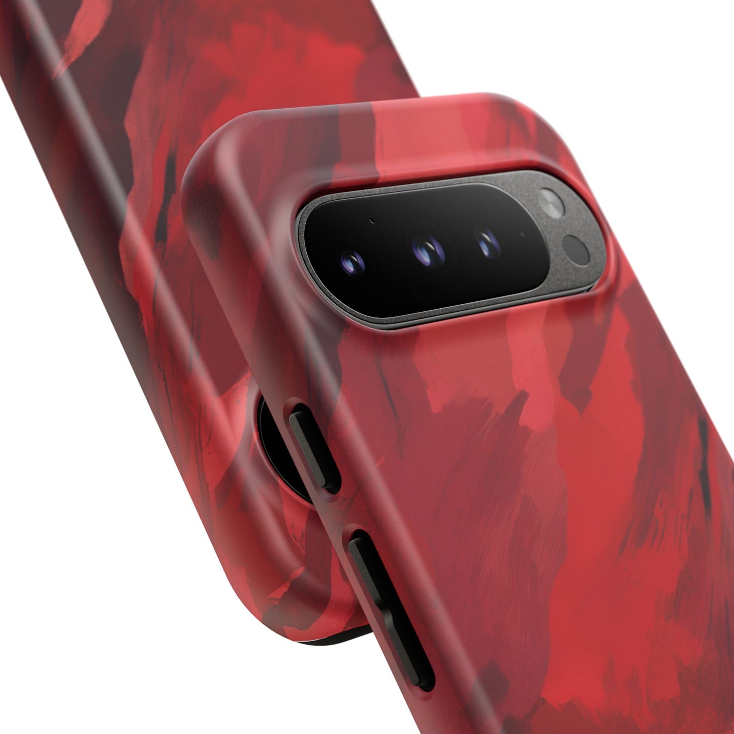 Bold Red Abstract Phone Case - Stylish Protection for Your Phone