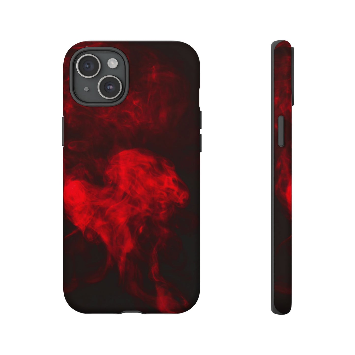 Bold Red Smoke Phone Case – Tough Cases for Protection and Style