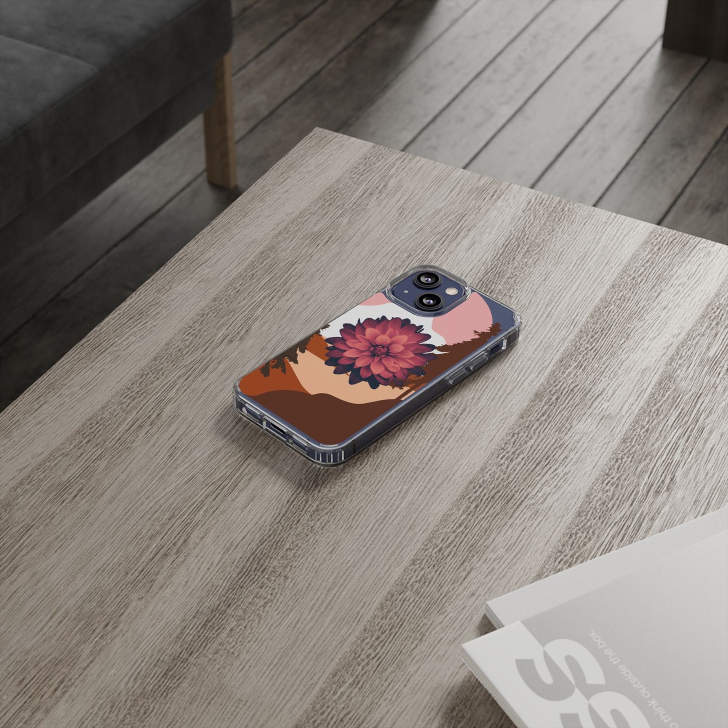 Floral Phone Case - Clear Protective Case with Flower Design