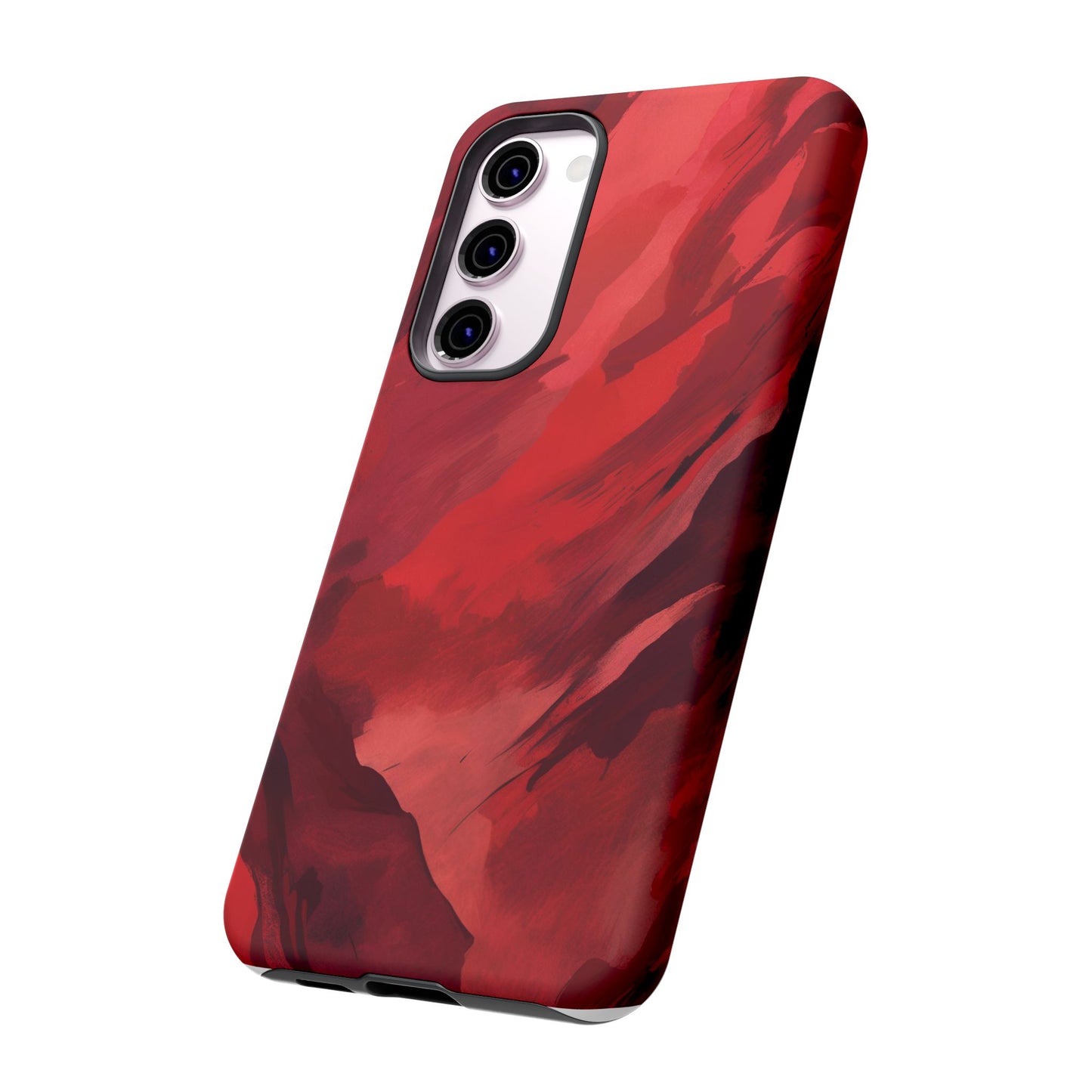 Bold Red Abstract Phone Case - Stylish Protection for Your Phone