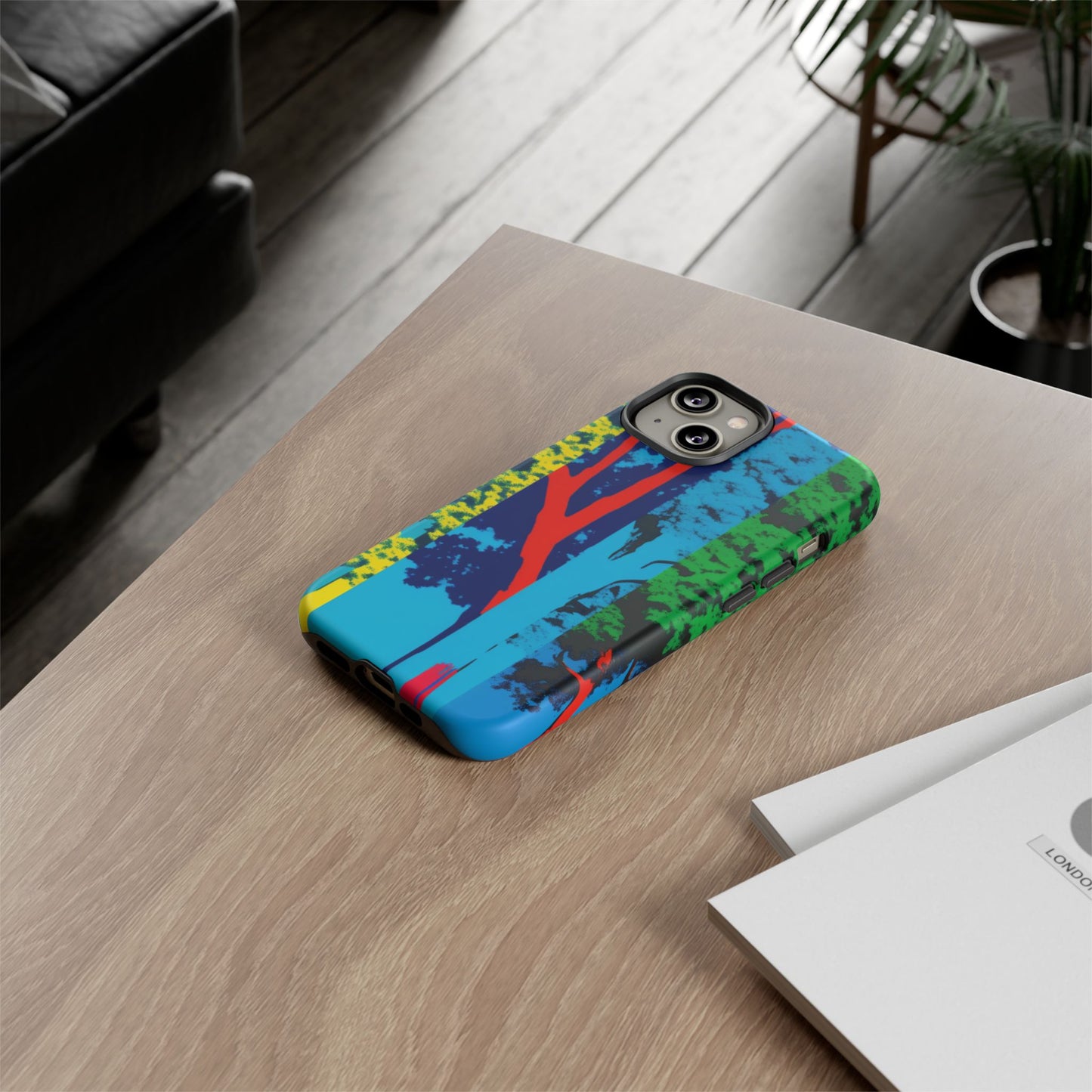 Phone Case - Colorful Forest Design Tough Case