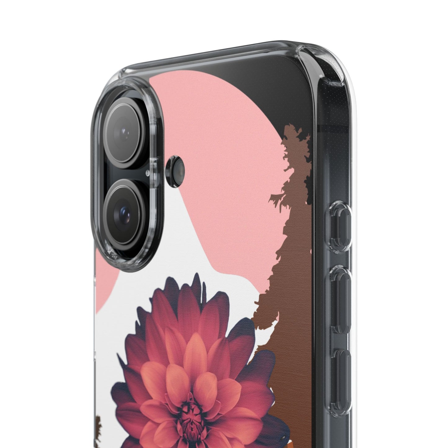 Floral Phone Case - Clear Protective Case with Flower Design