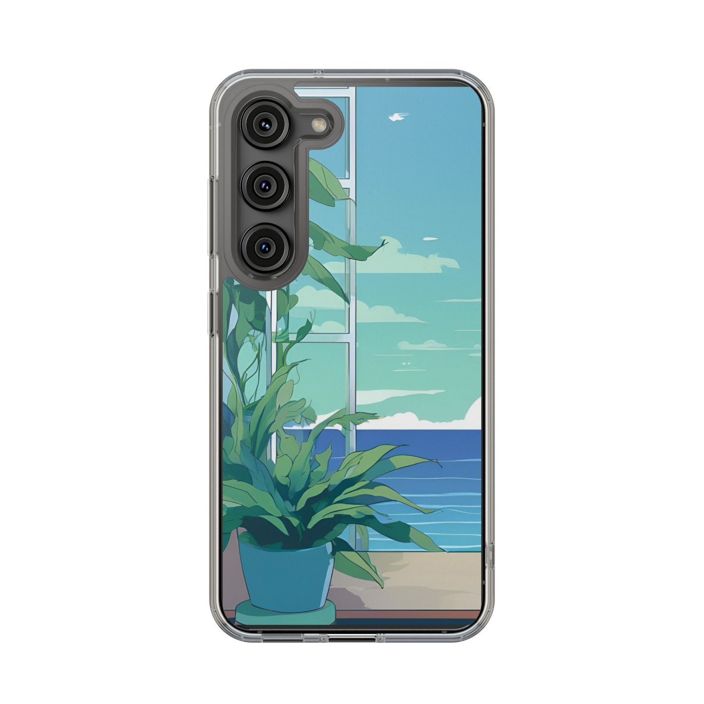 Tropical Ocean Clear Phone Case - Perfect Gift for Nature Lovers