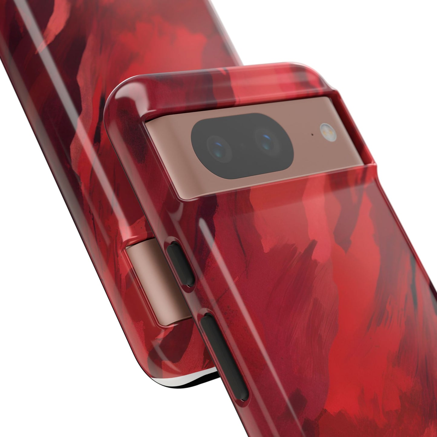 Bold Red Abstract Phone Case - Stylish Protection for Your Phone