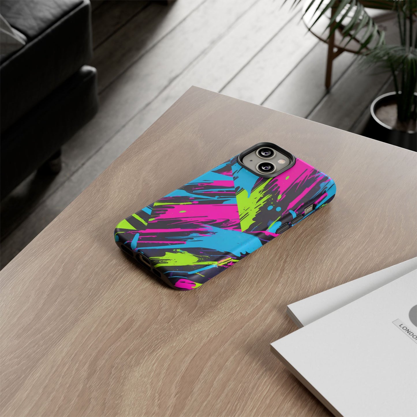 Vibrant Phone Case - Tough Cases with Bold Color Burst Design