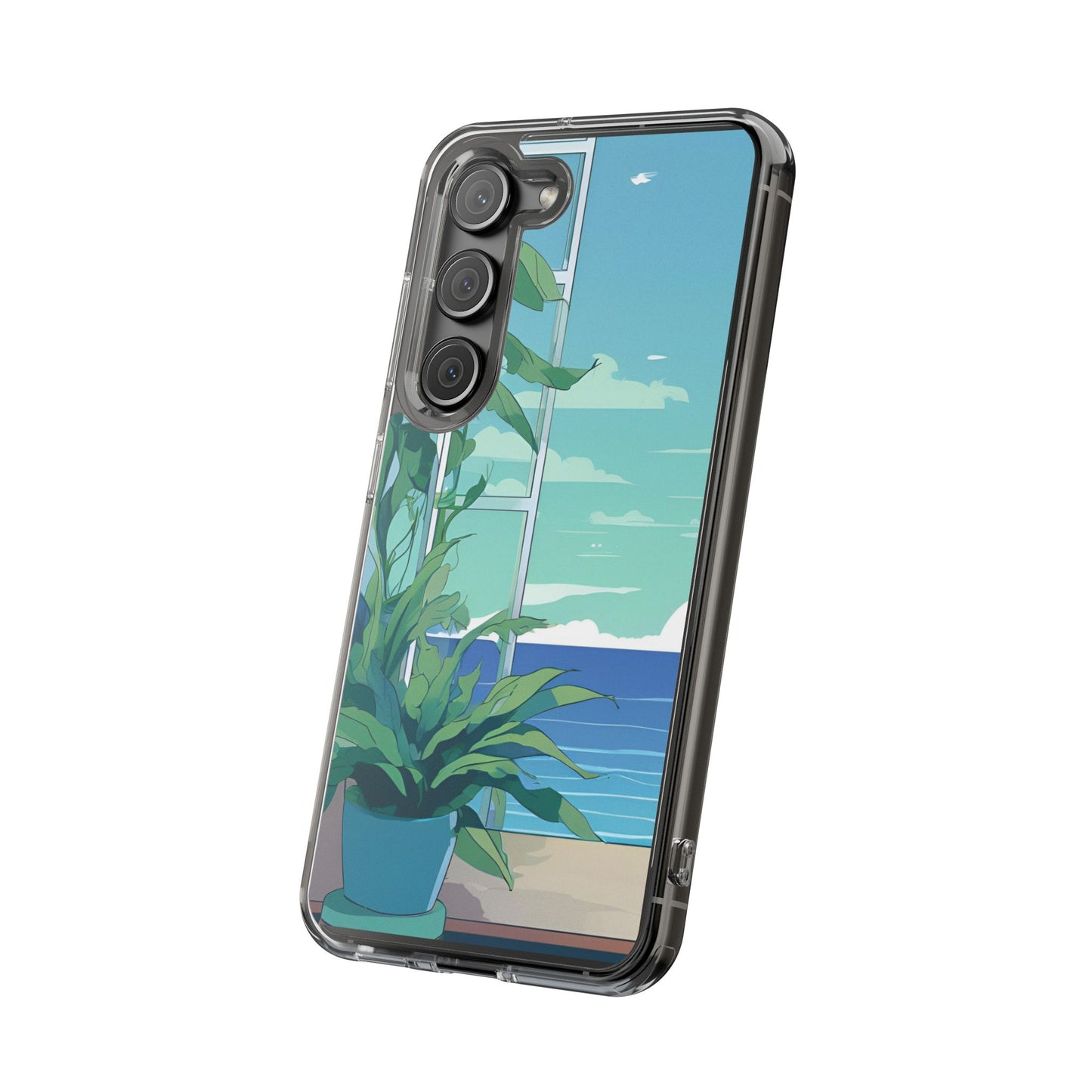 Tropical Ocean Clear Phone Case - Perfect Gift for Nature Lovers