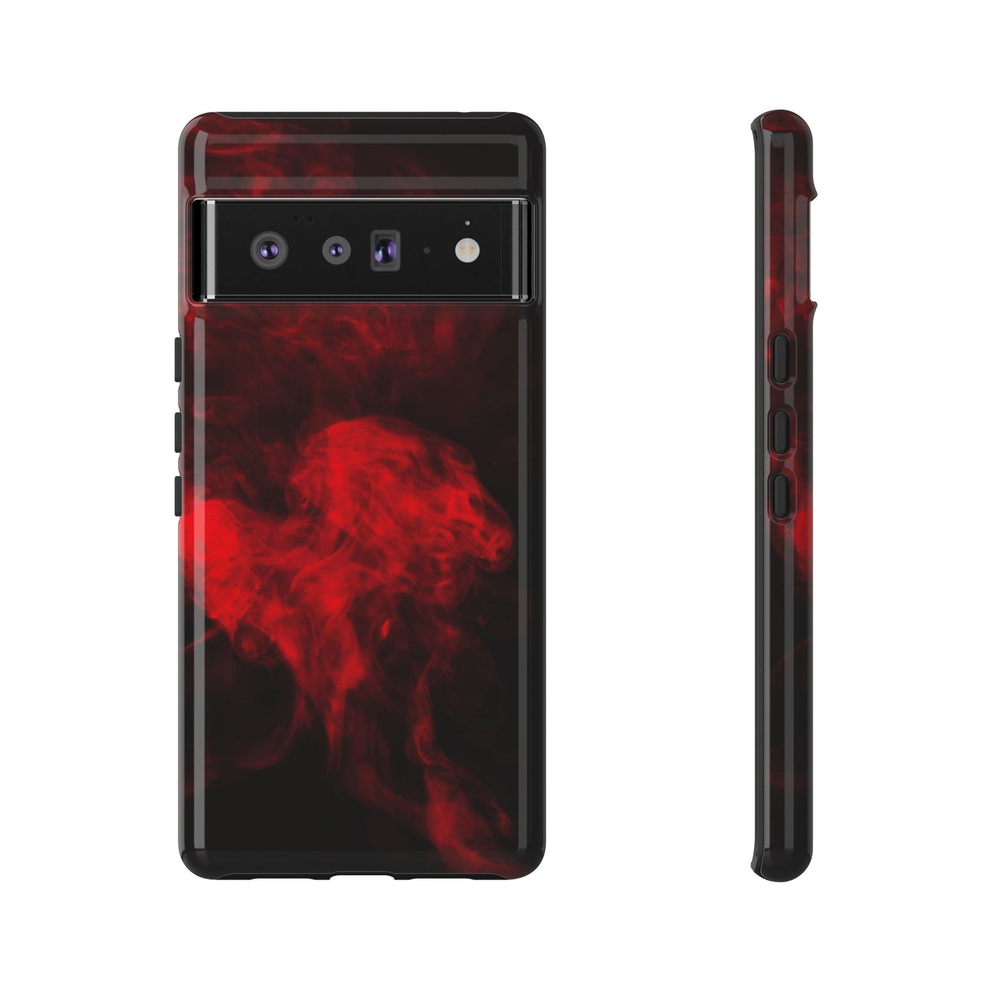 Bold Red Smoke Phone Case – Tough Cases for Protection and Style