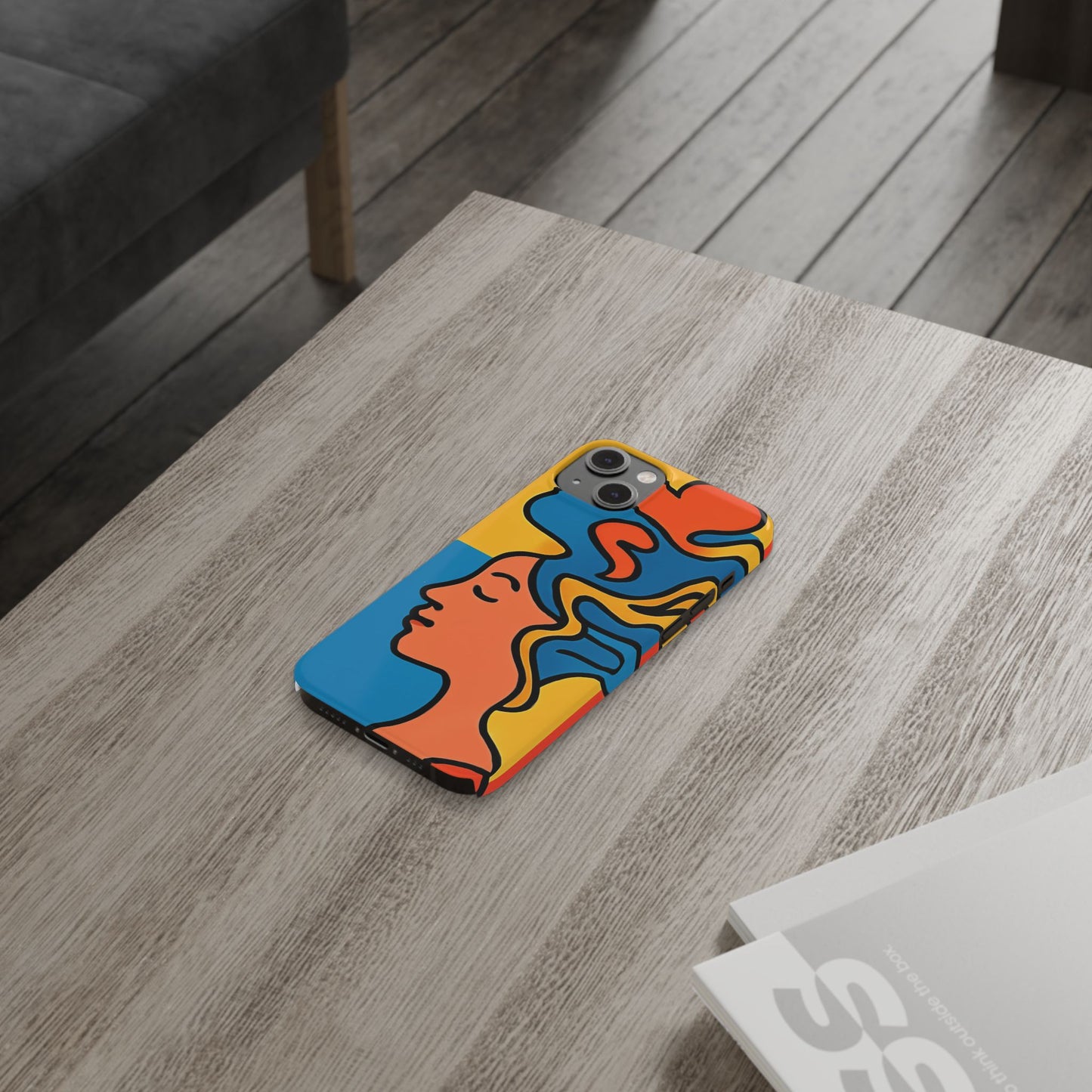 Stylish Slim Phone Cases with Colorful Abstract Design