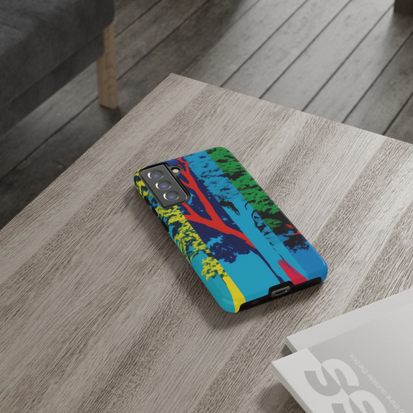 Phone Case - Colorful Forest Design Tough Case
