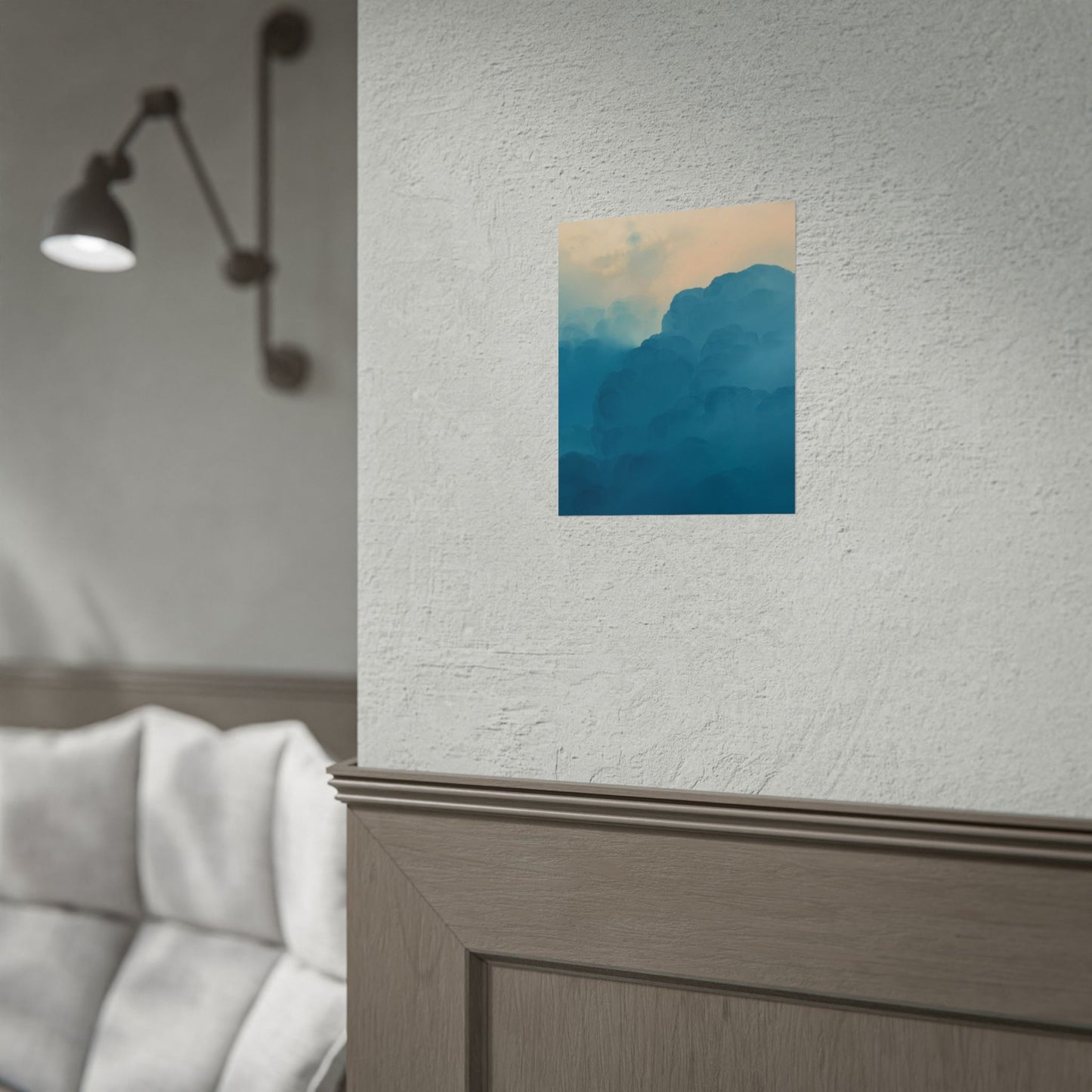 Tranquil Cloudscape Rolled Poster - Perfect for Home Décor and Relaxation