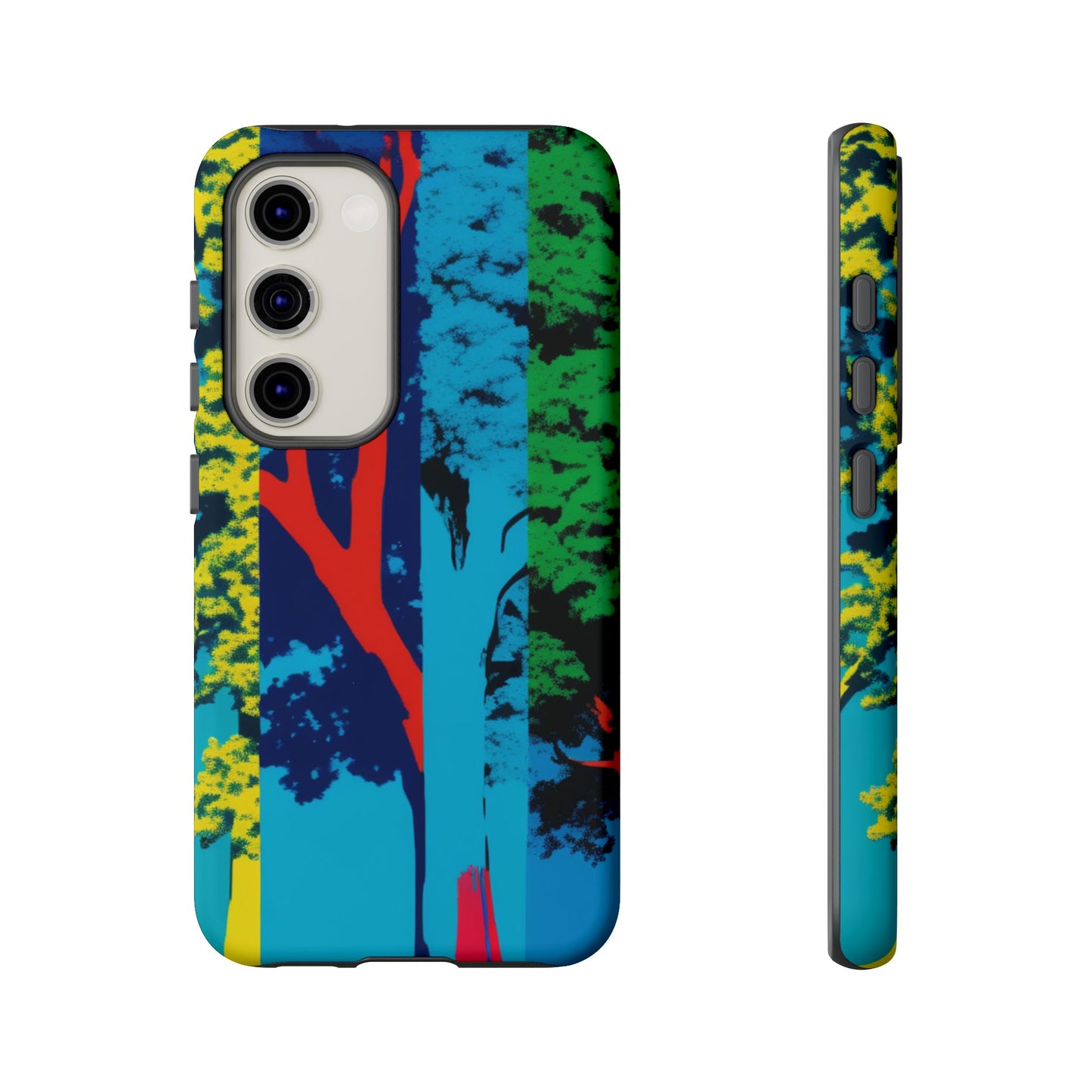 Phone Case - Colorful Forest Design Tough Case