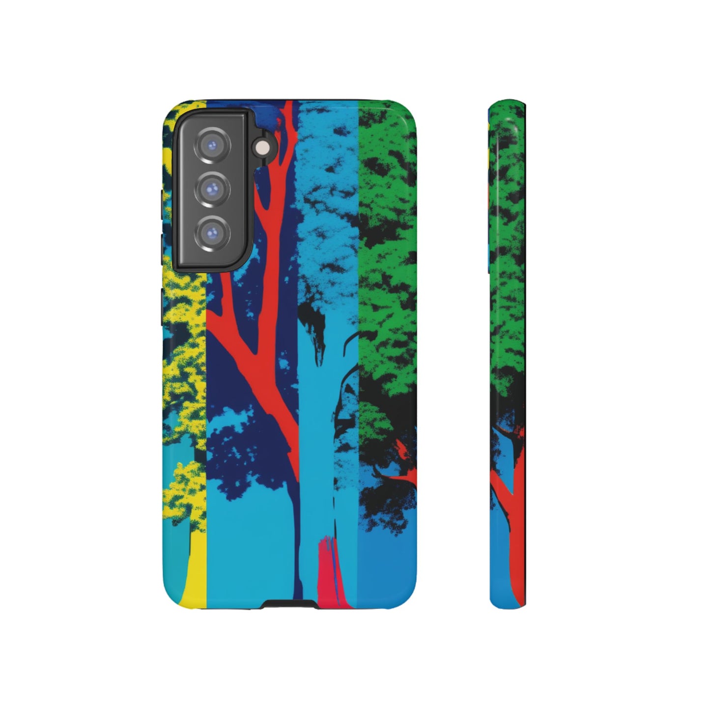 Phone Case - Colorful Forest Design Tough Case