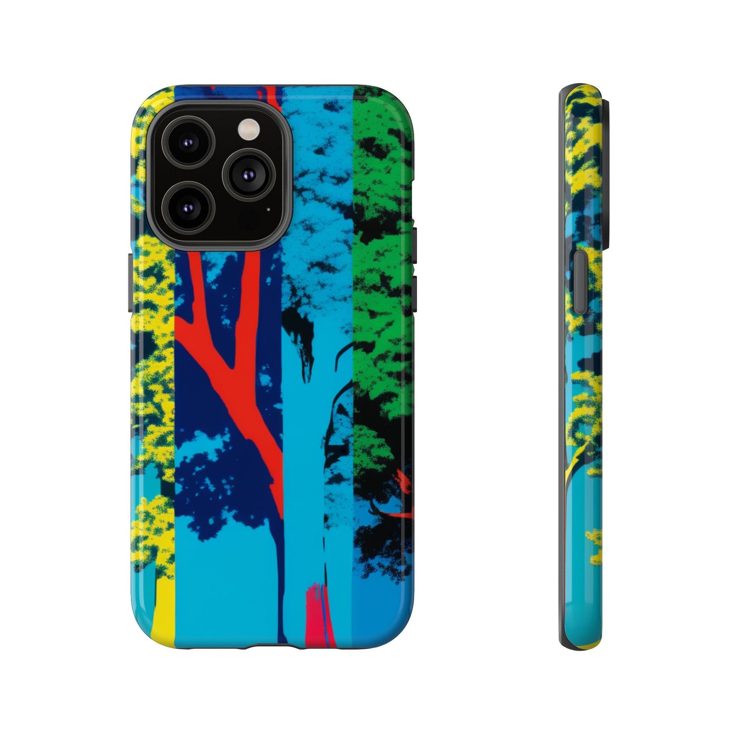 Phone Case - Colorful Forest Design Tough Case
