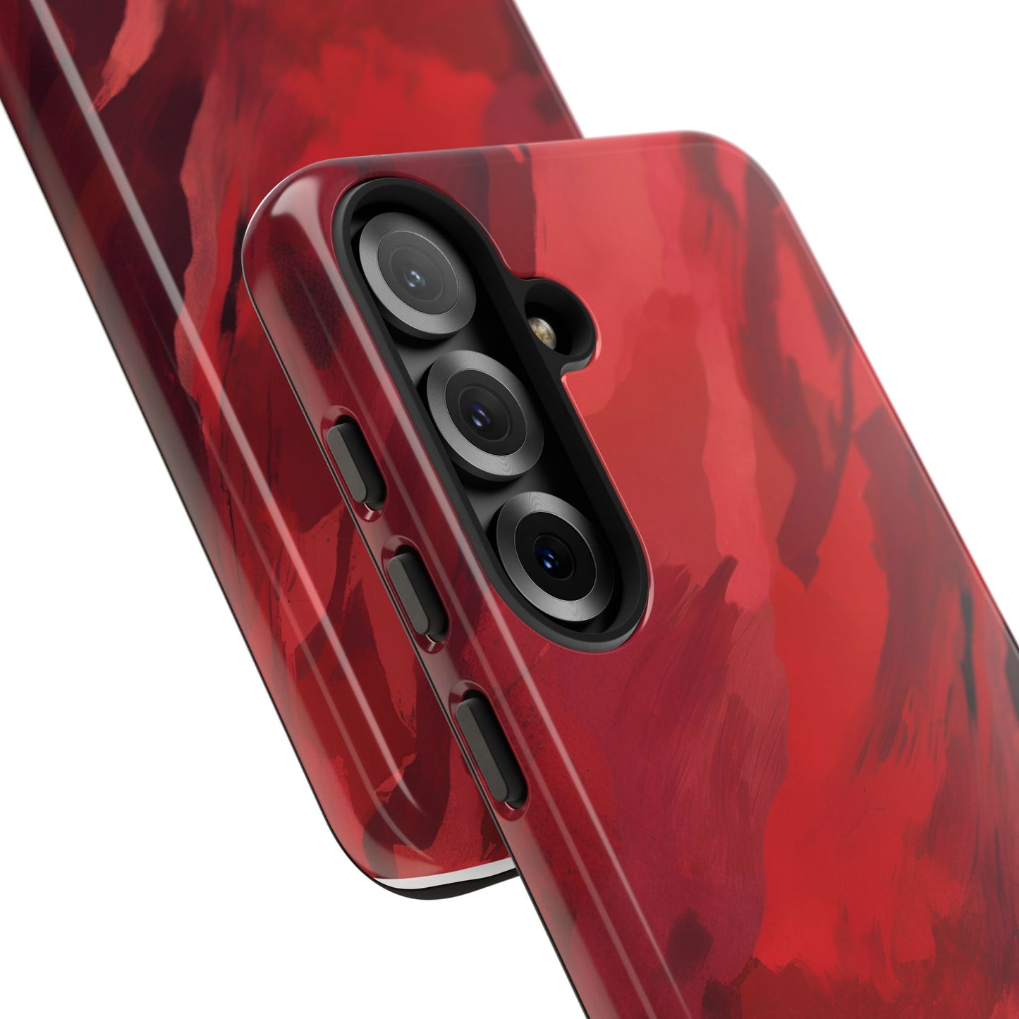 Bold Red Abstract Phone Case - Stylish Protection for Your Phone