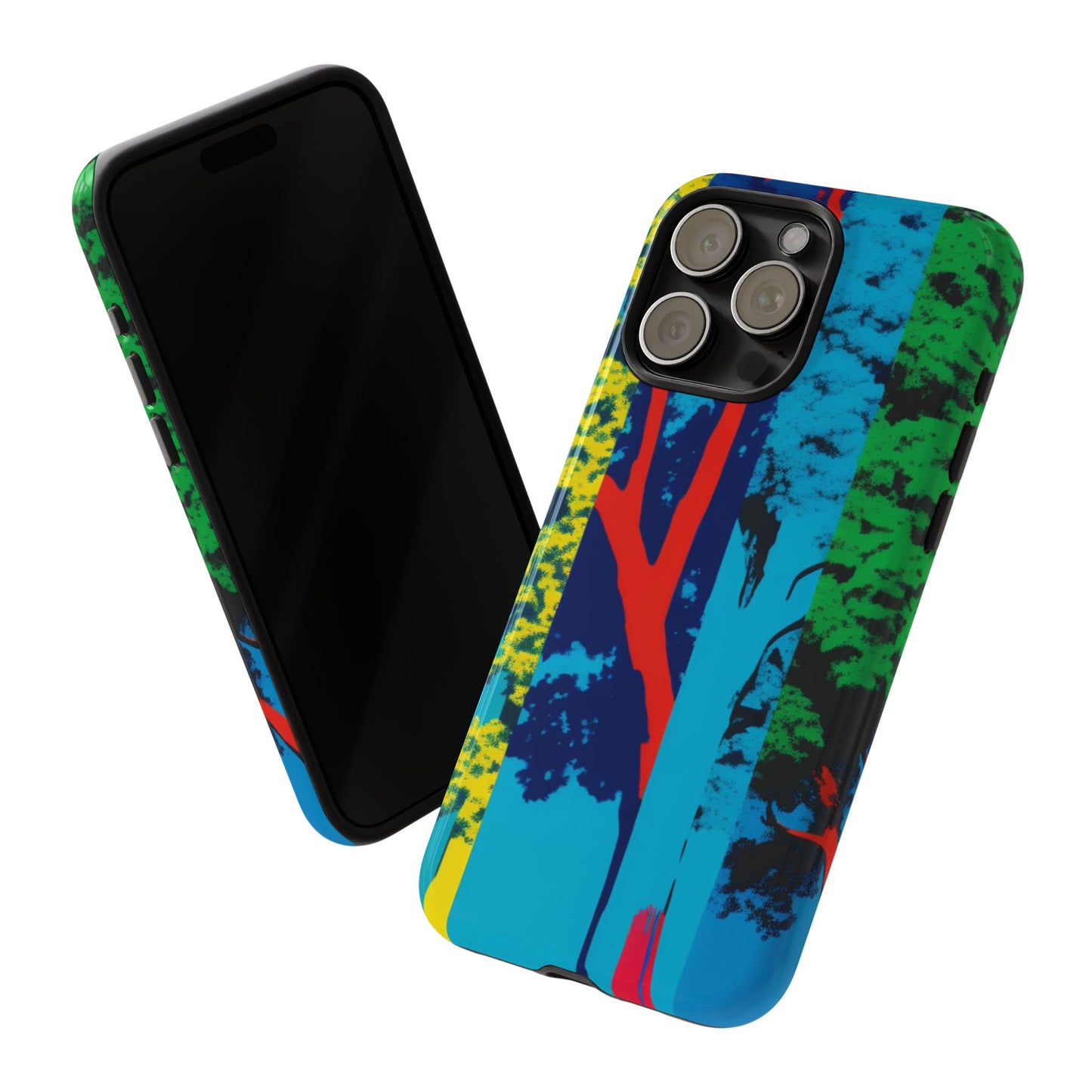 Phone Case - Colorful Forest Design Tough Case