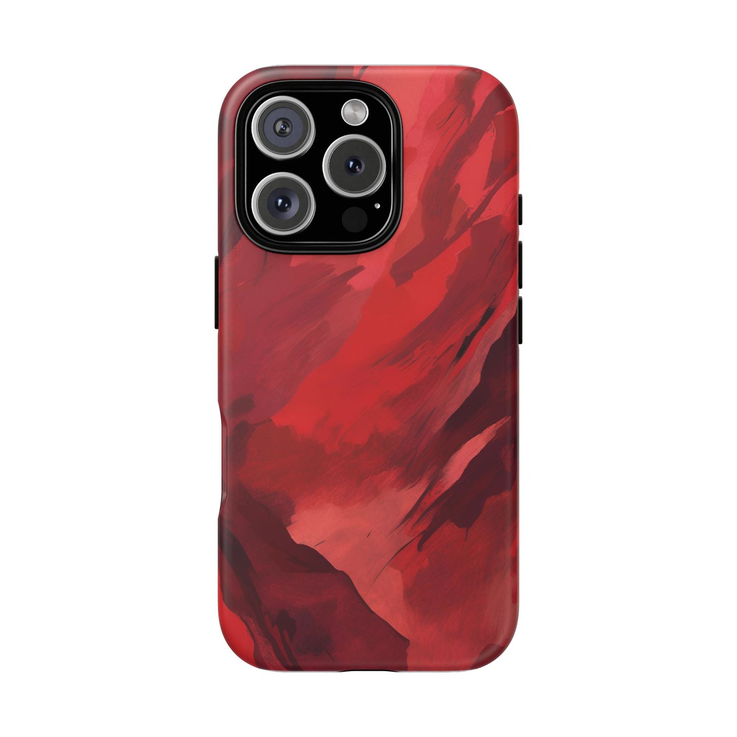 Bold Red Abstract Phone Case - Stylish Protection for Your Phone
