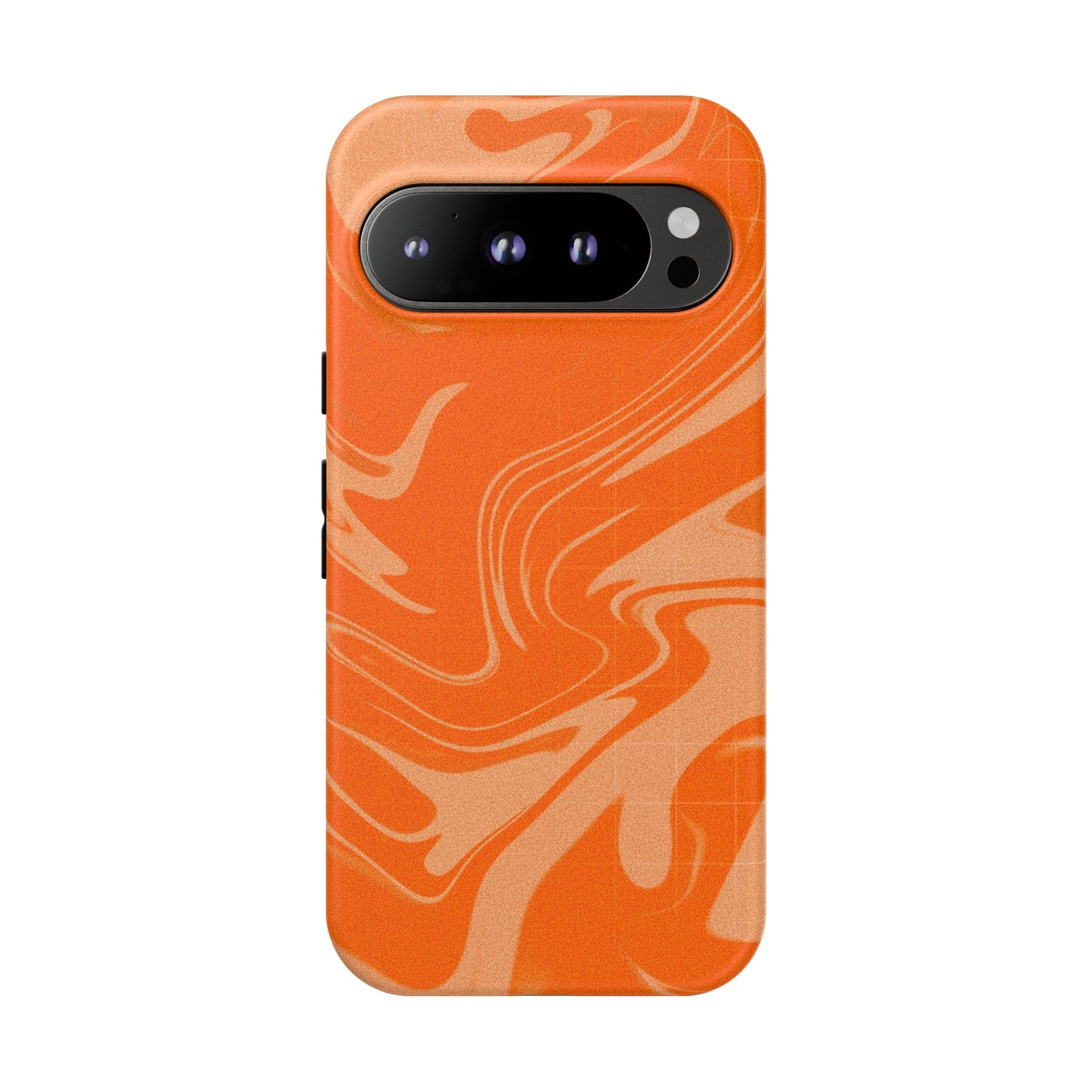 Stylish Orange Marble Phone Case - Tough Cases for Trendy Protection