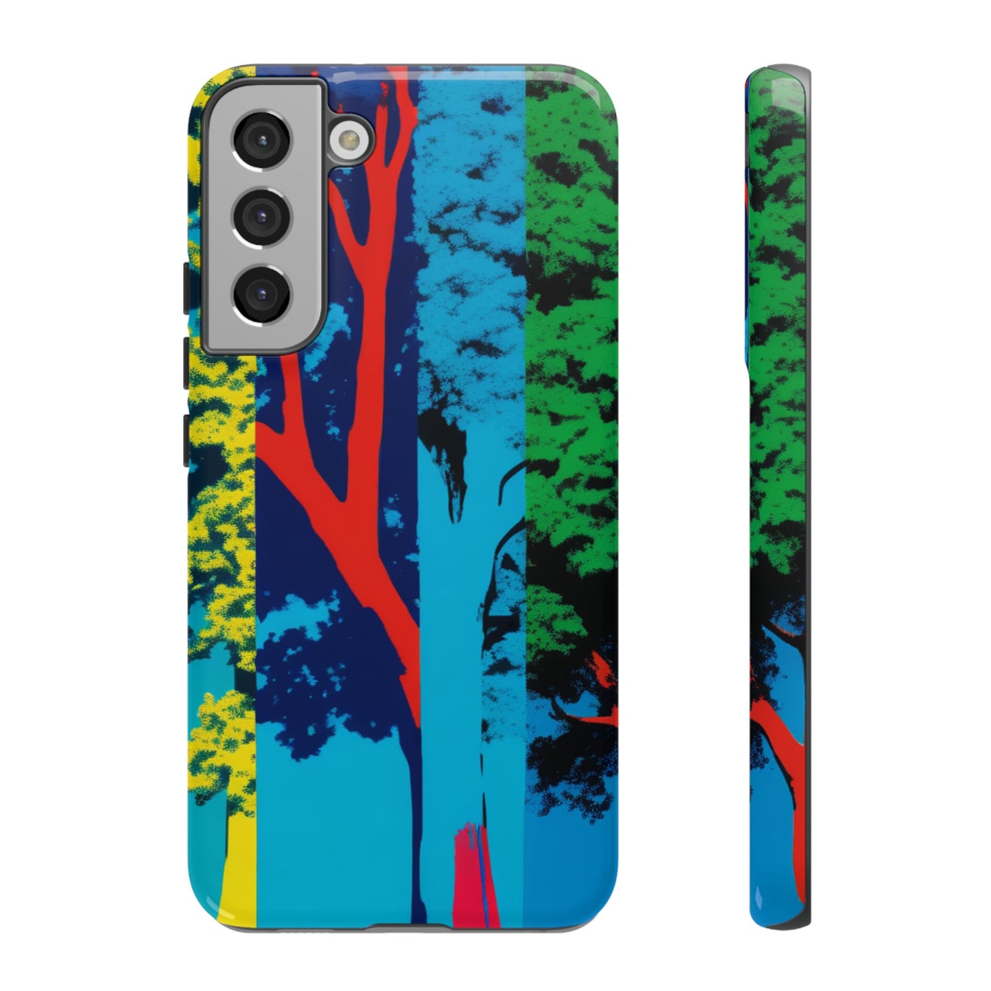 Phone Case - Colorful Forest Design Tough Case