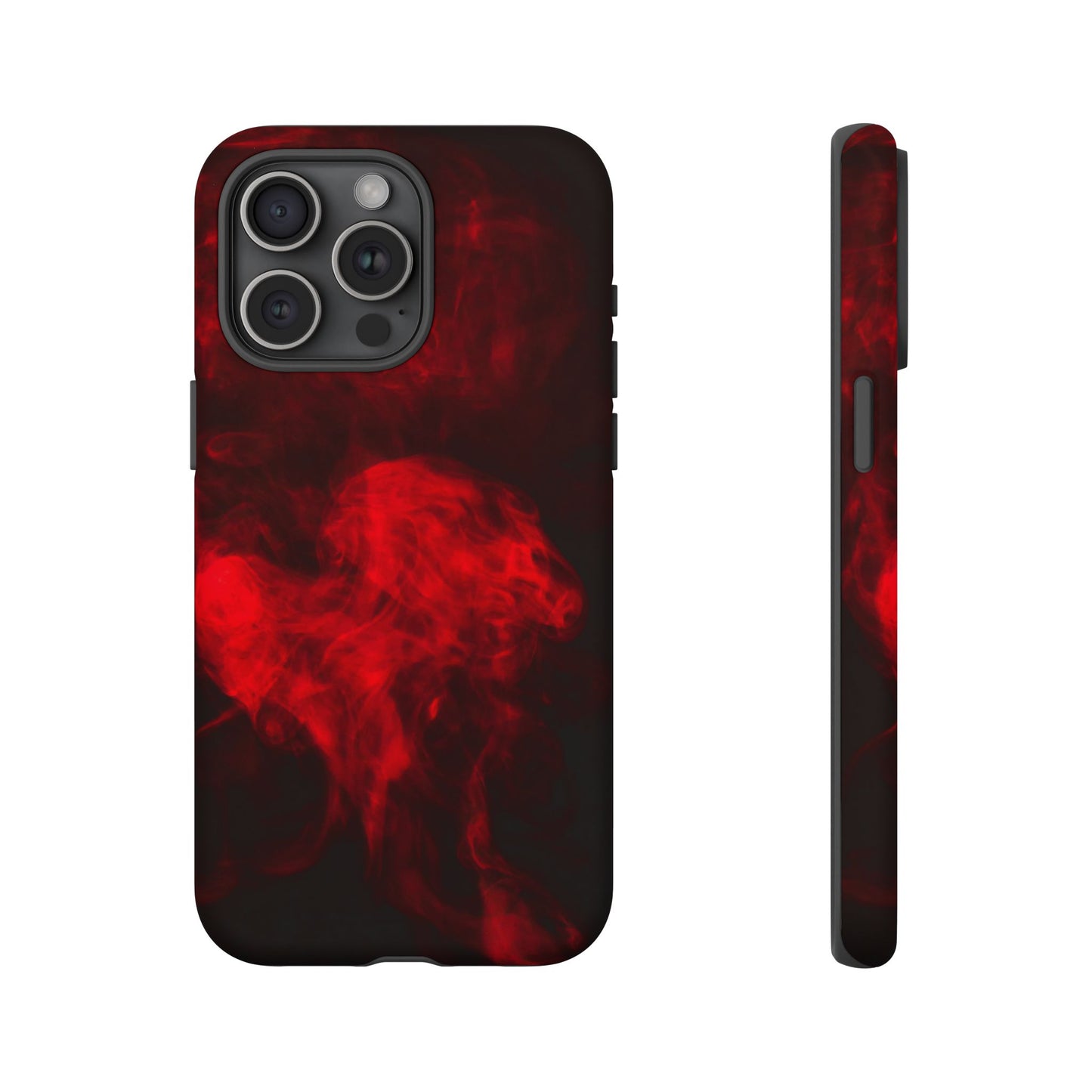 Bold Red Smoke Phone Case – Tough Cases for Protection and Style