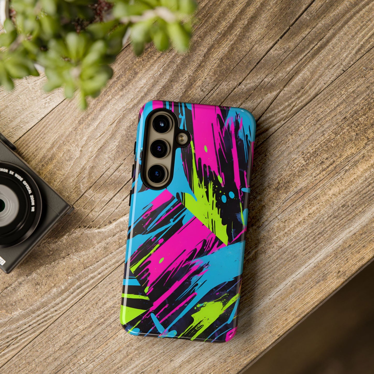 Vibrant Phone Case - Tough Cases with Bold Color Burst Design