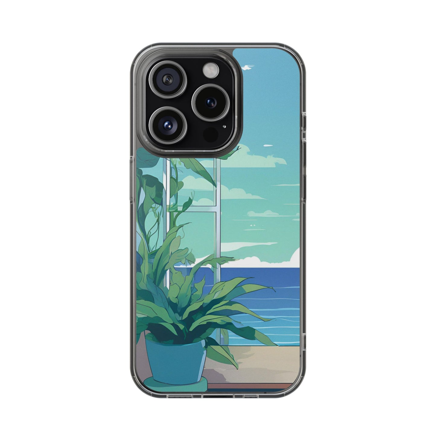 Tropical Ocean Clear Phone Case - Perfect Gift for Nature Lovers